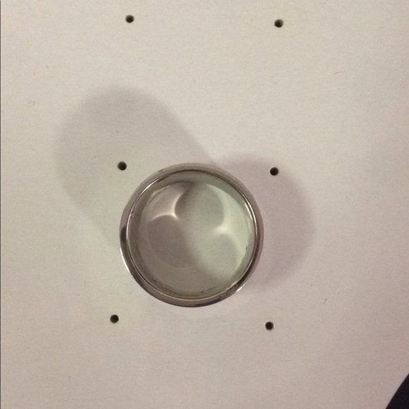 Ring Stainless steel color silver tone with cubic - Picture 3 of 7